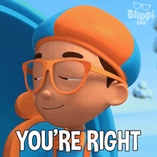 You'Re Right Blippi GIF - You'Re Right Blippi Blippi Wonders - Educational Cartoons For Kids GIFs