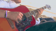 Playing Guitar Bazzi GIF - Playing Guitar Bazzi Renees Song GIFs