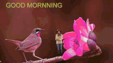 Good Morning Bird GIF - Good Morning Bird Flower GIFs