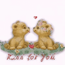 kisses kiss for you love teddy bear sweet