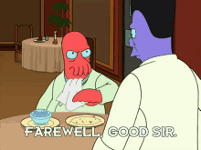 Futurama Farewell GIF - Futurama Farewell Farewell Good Sir GIFs