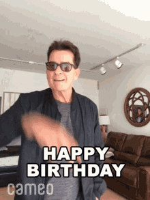 Happy Birthday Charlie Sheen GIF - Happy Birthday Charlie Sheen Cameo GIFs