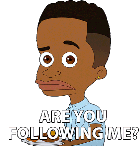Are You Following Me Elijah Sticker - Are You Following Me Elijah Big Mouth Stickers