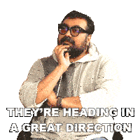 They'Re Heading In A Great Direction Anurag Kashyap Sticker - They'Re Heading In A Great Direction Anurag Kashyap Pinkvilla Stickers