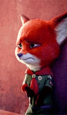 fox zootopia crying sad sadfox