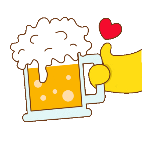 Beer Mug Alcoholic Drink Sticker - Beer Mug Alcoholic Drink Toast Stickers