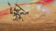 a gif from gifrun.com shows a cartoon character with blood coming out of his mouth