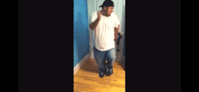 a blurry picture of a man dancing with the words shout to my homie rebekah barnard and my boy kevin