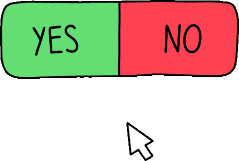 Yes No Sticker - Yes No Options - Discover & Share GIFs