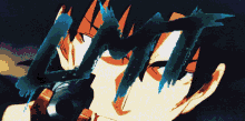 a close up of a person 's face with the letters lmt on it