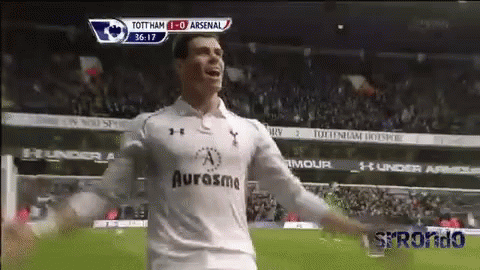 Gareth Bale Celebration GIFs