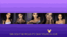 Girl Dont Be Proud Its Okay Youre In Love Ariana Grande GIF - Girl Dont Be Proud Its Okay Youre In Love Ariana Grande Disney Family Singalong GIFs