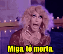 Miga Tô Morta / Kameron Michaels / Rupauls Drag Race GIF - Im Dead Shocked Kameron Michaels GIFs