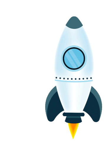 Rocket Spaceship Sticker
