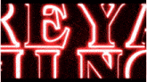 a red background with white letters that say rey