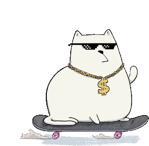 Siko Mod Cute Cat Sticker - Siko Mod Cute Cat Millionaire Cat Stickers