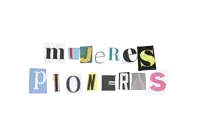 the word mujeres is cut out of a paper
