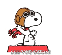 Redbarron Snoopy GIF - Redbarron Snoopy Seeyousoon GIFs