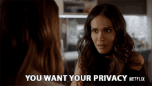 You Want Your Privacy Lesley Ann Brandt GIF - You Want Your Privacy Lesley Ann Brandt Mazikeen GIFs