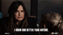 i know him better than anyone you used to olivia benson amanda rollins mariska hargitay law and order special victims unit