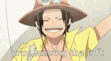 Ace One Piece Leaving Loft GIF