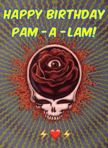 Pam Birthday Pam A Lam GIF - Pam Birthday Pam A Lam Skull GIFs