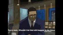 Boondocks Sorry GIF - Boondocks Sorry Wont Let That Happen To Me GIFs