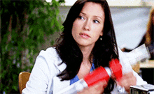 Greys Anatomy Lexie Grey GIF - Greys Anatomy Lexie Grey Toy Gun GIFs