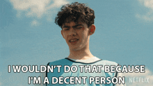 I Wouldn'T Do That Because I'M A Decent Person Charlie Spring GIF - I Wouldn'T Do That Because I'M A Decent Person Charlie Spring Heartstopper GIFs