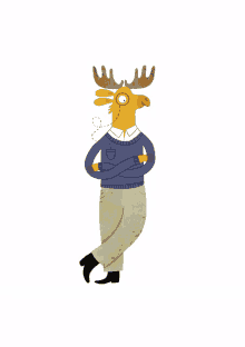 moose thinking smart smarty pants animals
