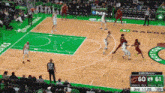 a basketball game between the celtics and the clippers