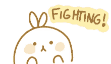 bunny good luck fighting cheer