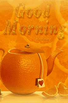 Good Morning Orange GIF - Good Morning Orange Tea GIFs