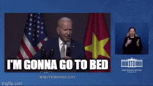 Joe Biden I'M Gonna Go To Bed GIF - Joe Biden I'M Gonna Go To Bed Go To Bed GIFs