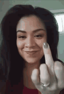 Smile Queen GIF - Smile Queen Middle Finger GIFs