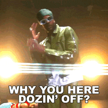 Why You Here Dozin Off 2 Chainz GIF - Why You Here Dozin Off 2 Chainz 2 Step Song GIFs