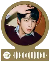 a spotify code with a picture of a man