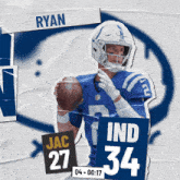 Indianapolis Colts (34) Vs. Jacksonville Jaguars (27) Fourth Quarter GIF - Nfl National Football League Football League GIFs