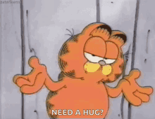 Garfield Shrug GIF - Garfield Shrug Hug GIFs