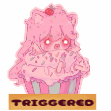 cute trigger trigger cute angry girl angry cupcake girl angry