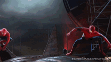 Landing Spider Man GIF - Landing Spider Man Peter Parker GIFs