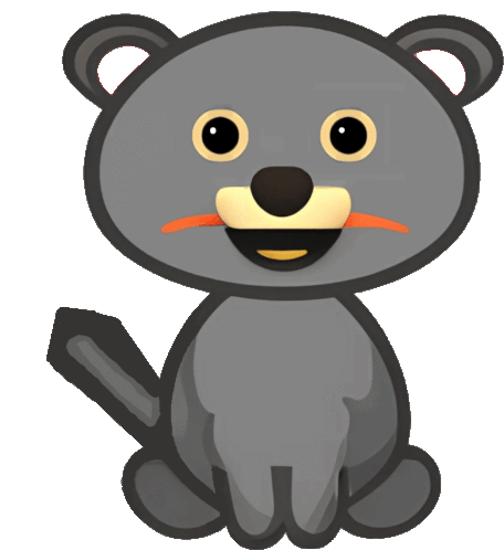 Binturong Emoji Cute Sticker - Binturong Emoji Cute Bearcat Stickers