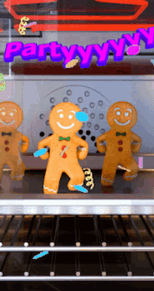 party ginger gingerbread man dancing