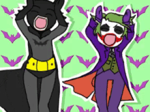Bats And Joker GIF