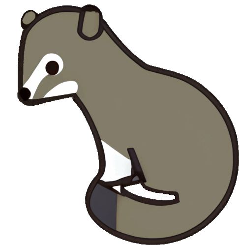 Coatimundi Raccoon Sticker - Coatimundi Coati Raccoon Stickers