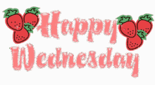 Happy Wednesday Strawberry GIF