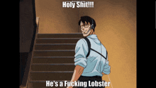 Angel Cop Lobster GIF - Angel Cop Lobster Holy Shit GIFs