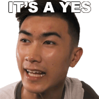 Its A Yes Nathan Doan Sticker - Its A Yes Nathan Doan Nathan Doan Comedy Stickers