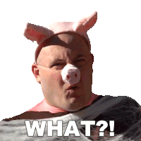 What Pig Sticker - What Pig Nate Morse Stickers
