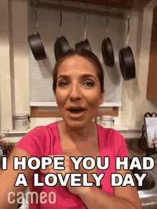 I Hope You Had A Lovely Day Laura Vitale GIF - I Hope You Had A Lovely Day Laura Vitale Cameo GIFs